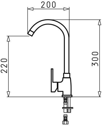 PYRAMIS BELLO granite faucet polar baltas