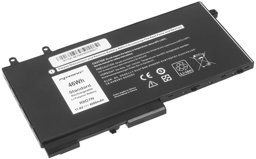 Bateria Movano Batereia R8D7N do Dell Latitude 5410 5411 5500 Precision 3541 3550 - 11.4V