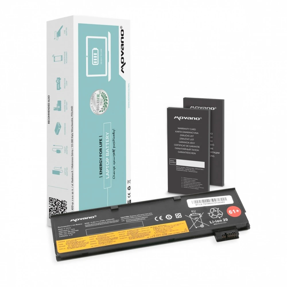 Movano Baterija Movano Baterija, skirtas Lenovo Thinkpad T570 (10.8V-11.1V) (4400mAh)