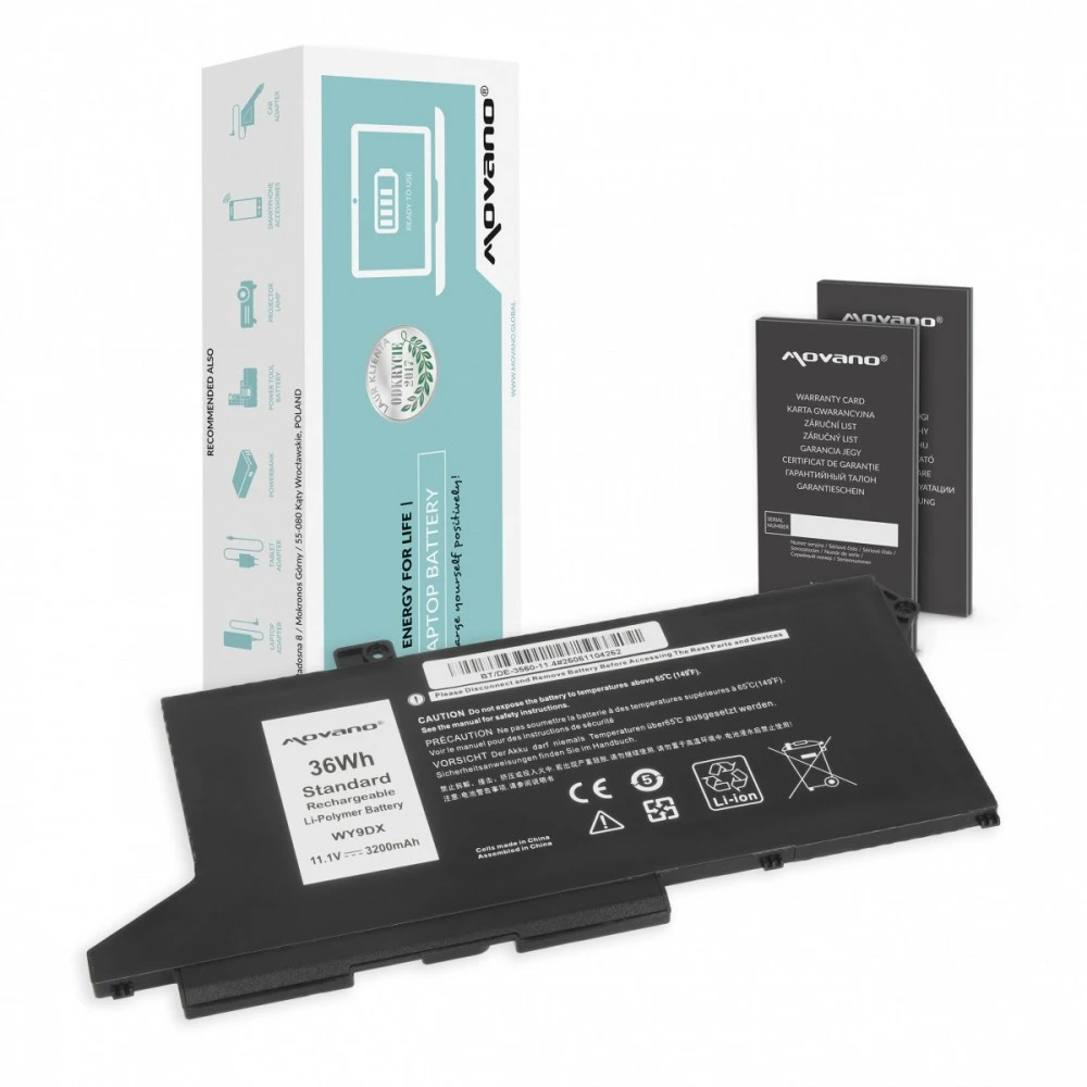 Bateria Movano Bateria do Dell Latitude 5420, 5520, Precision 3560 - 11.4V - BT/DE-3560-11.4