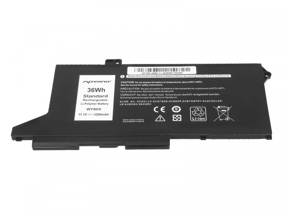 Bateria Movano Bateria do Dell Latitude 5420, 5520, Precision 3560 - 11.4V - BT/DE-3560-11.4