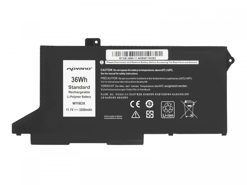 Bateria Movano Bateria do Dell Latitude 5420, 5520, Precision 3560 - 11.4V - BT/DE-3560-11.4