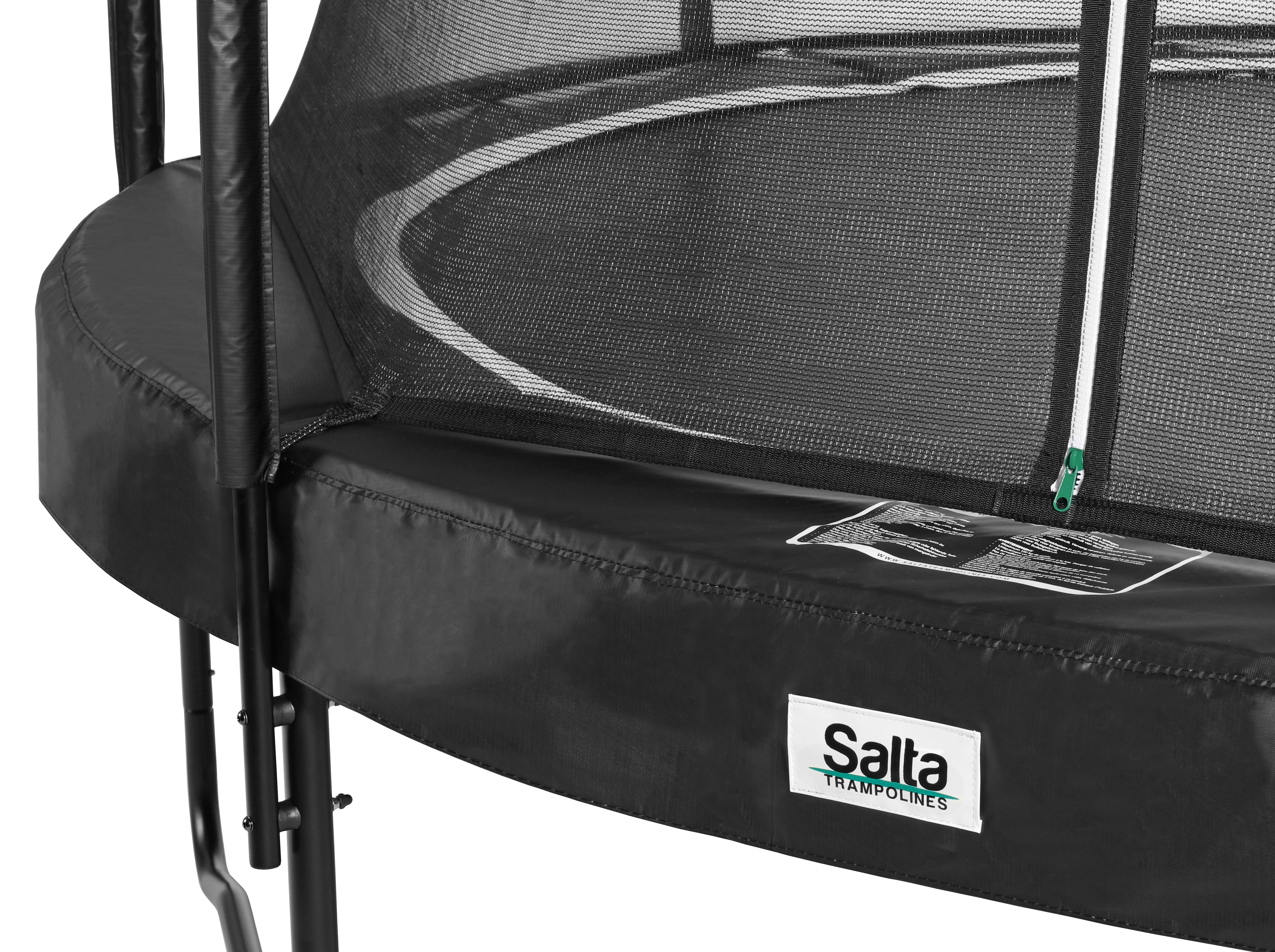 Salta Premium Juodas Edition COMBO - 251 cm pramoginis/kiemo batutas