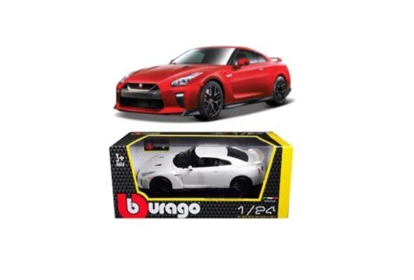 Bburago Nissan GT-R 1:24 baltas