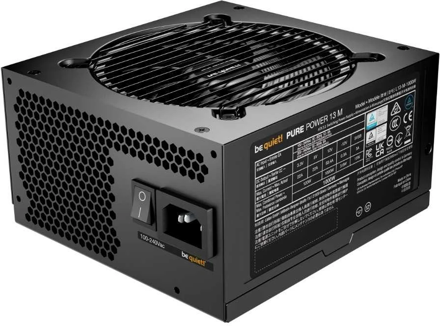 Be Quiet! tyliai! Grynoji galia 13 M 1000 W
