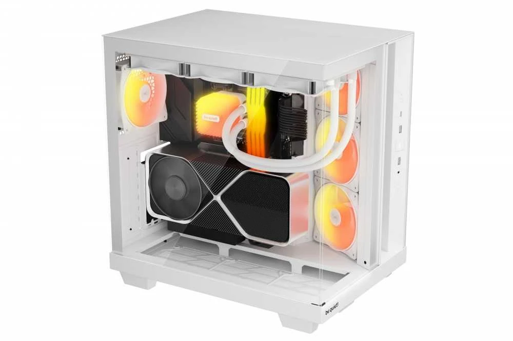 „be quiet! Light Base 500 LX“ kompiuterio korpusas, vidutinio dydžio bokštas, ATX, ARGB, grūdintas stiklas – baltas