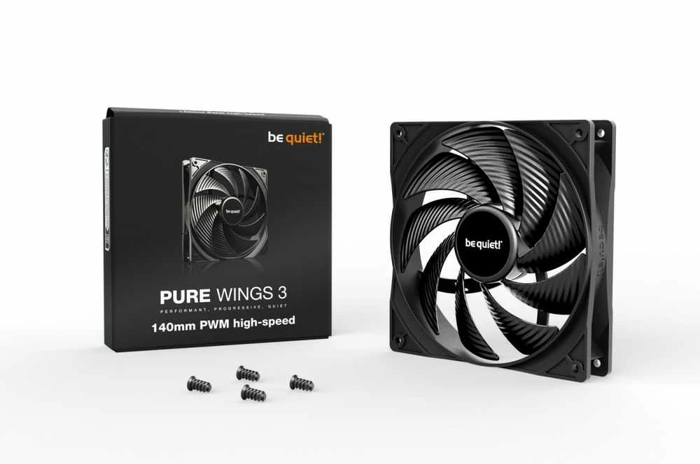 Be Quiet! Wentylator pure sparnai 3 140 mm pwm didelės spartos