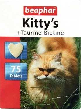 Beaphar Kitty's + Taurine-Biotine Cat Planšetė