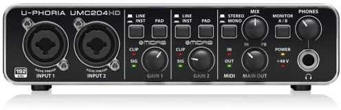 Garso plokštė Behringer UMC204HD