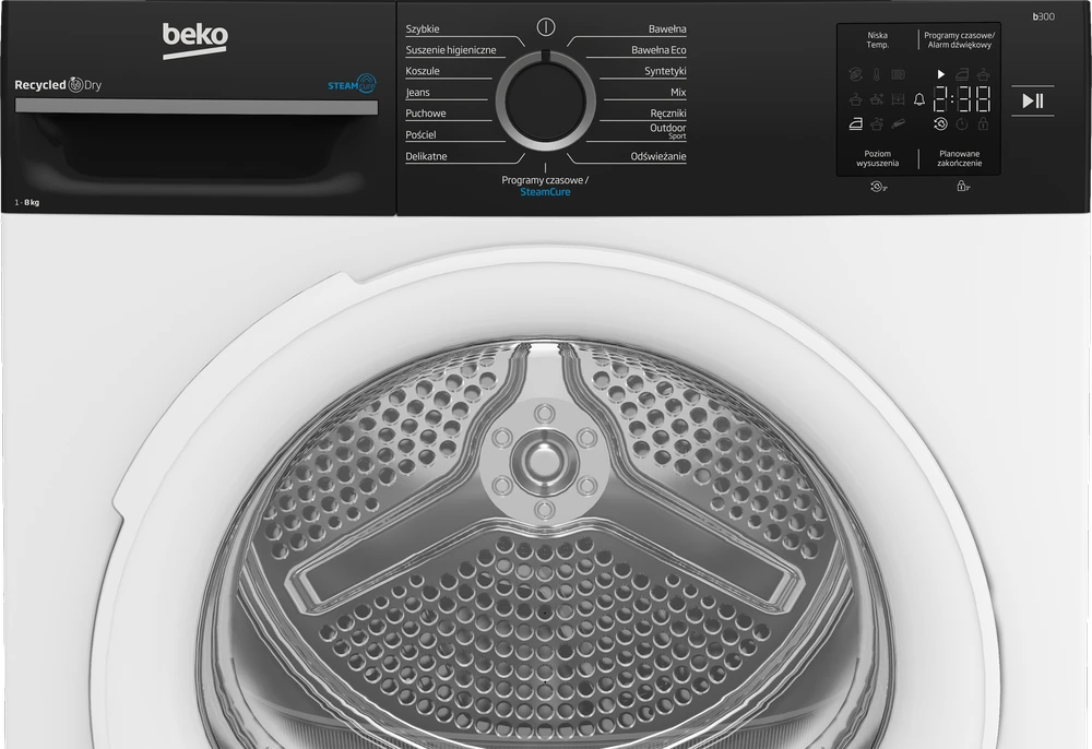 Beko Automatinė skalbinių džiovyklė, 8kg | BM3T3823WBW