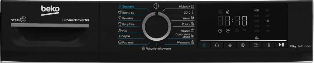Skalbimo mašina-džiovyklė Beko BMM5DFO5741WPB