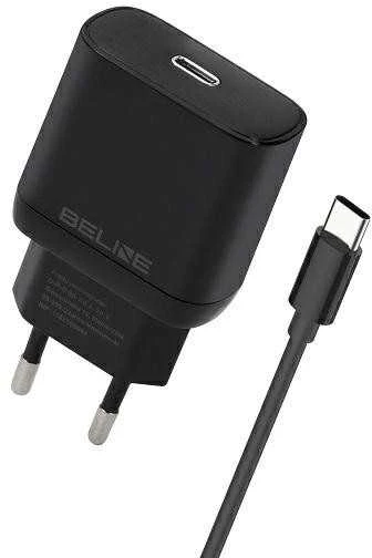 Beline Įkroviklis jungiama į tinklą 30w gan usb-c + kabelis usb-c, juoda
