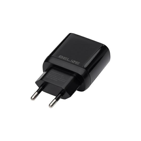Beline Charger 1x USB-C 30W + cableUSB-C juodos spalvos /juodos spalvos PD 3.0 BLNCB30C GaN