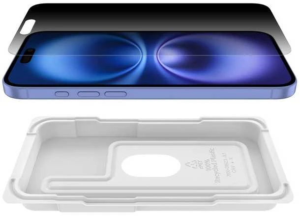BELKIN SCREENFORCEINVISIGLASS - F/ IPHONE 16 PLUS/15 PLUS/14PRO
