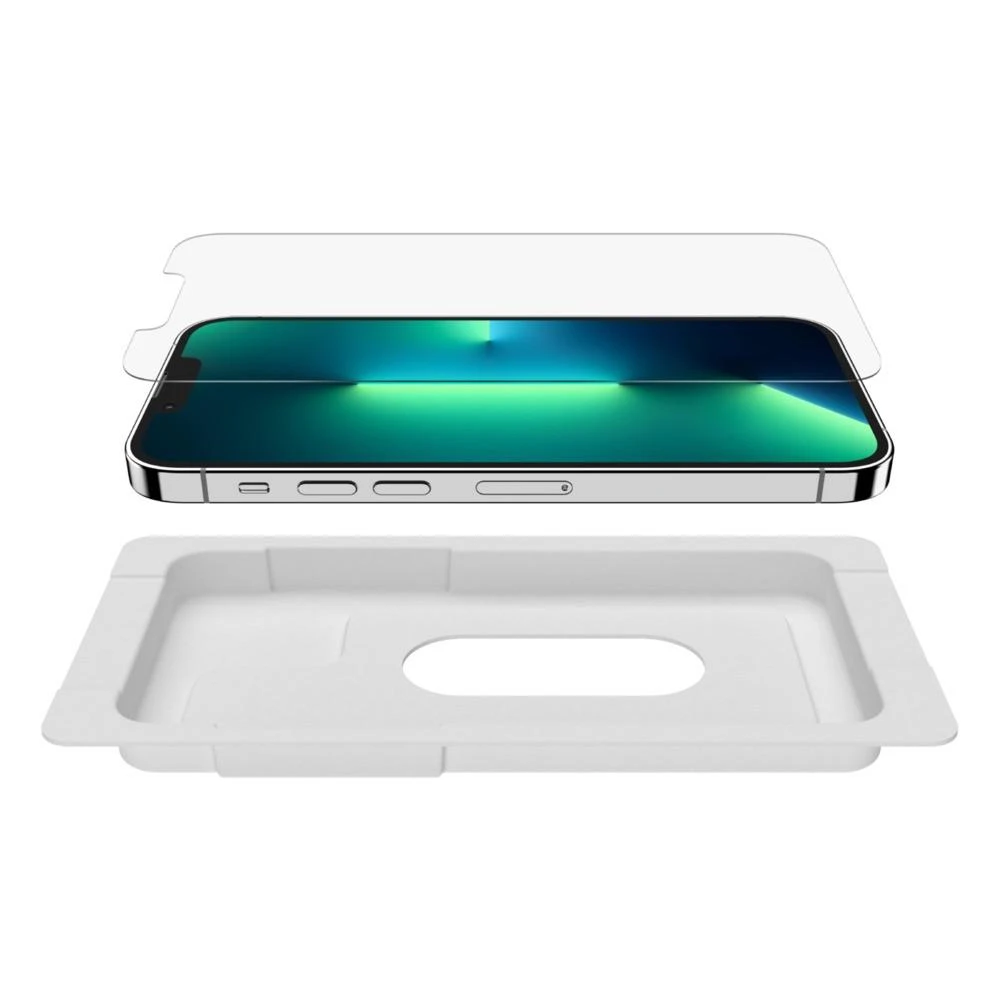 Belkinas | ScreenForce Pro grūdinto stiklo antimikrobinė ekrano apsauga | Apple | iPhone 14/13/13 Pro | Grūdintas stiklas | Skaidrus