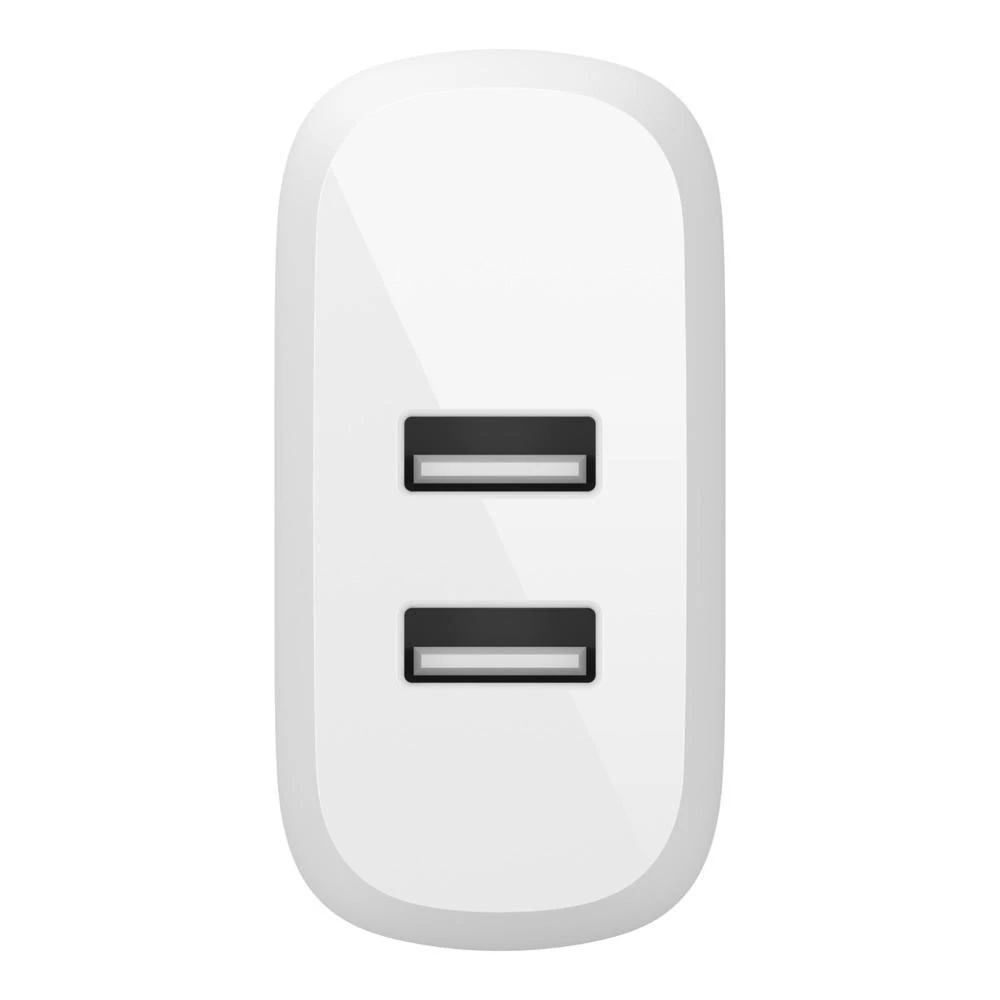 BELKIN DUAL USB-A SIENINIS Įkroviklis, 12W X2, Baltas