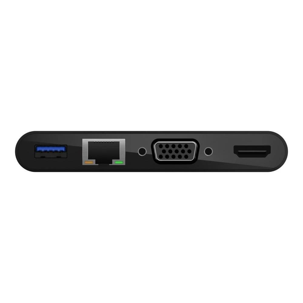 Belkin USB-C į Gigabit-Ethern. HDMI/VGA/USB-A adapteris, 100W PD
