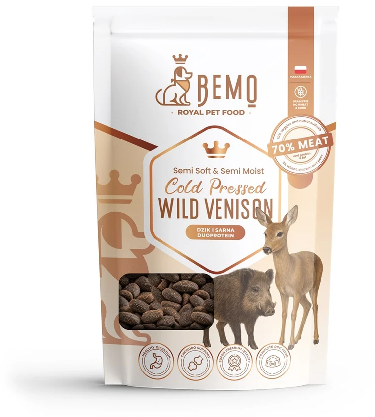 BEMO Šaltai spaudžiamos elnienos pavyzdys 70 g