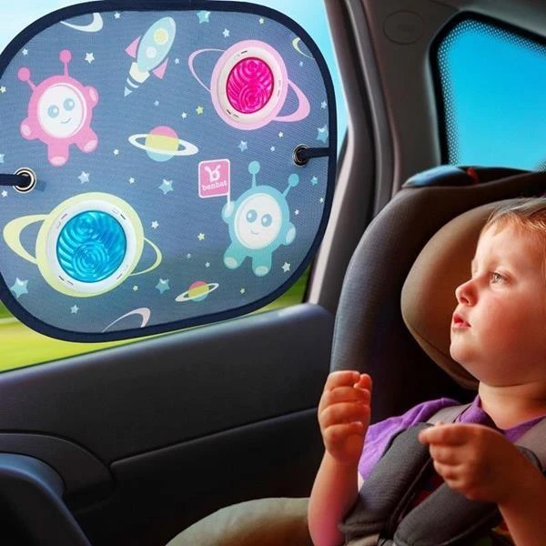 Benbat automobilio lango užuolaidėlė su kosminiais personažais