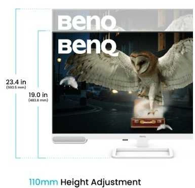 BENQ EW3290U 31,5 colio 4K 95 P3 USB-C 65W USB šakotuvas su LBL+2.1 kanalų „treVolo“ garsiakalbiu, nuotolinio valdymo pultu