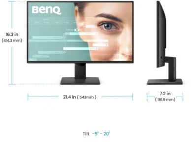 Monitorius BENQ GW2491P 23.8inch FHD IPS 120Hz 5ms HDMI DP
