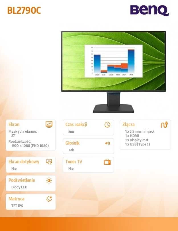 Monitorius BenQ BL2790C - 144 Hz | Full HD | IPS | 27"