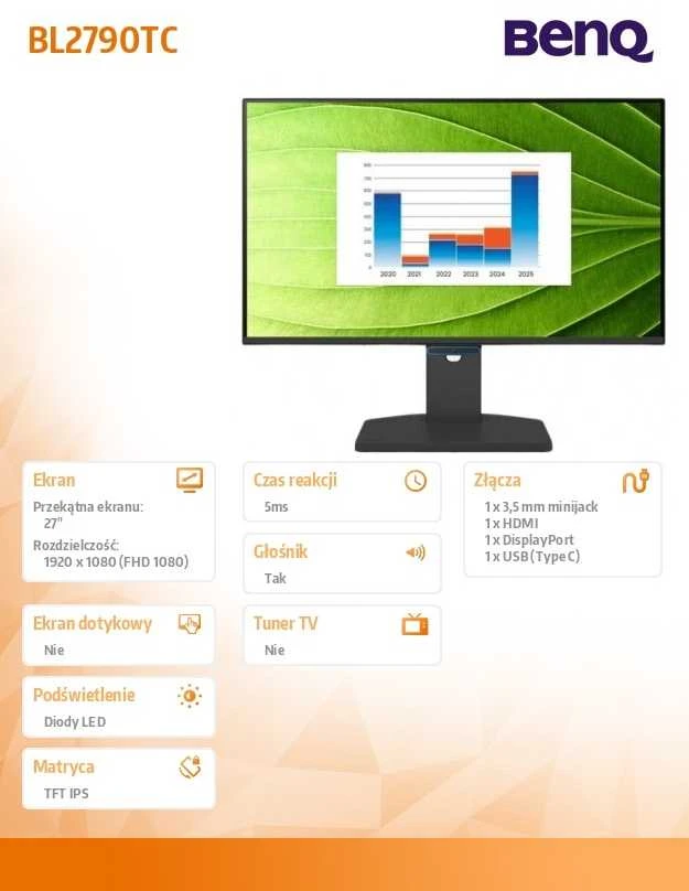 Monitorius BenQ BL2790TC - 144 Hz | Full HD | IPS | 27"