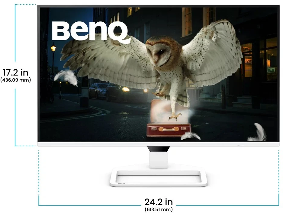 Monitorius BenQ 68.6 cm EW270Q 16-9 HDMI/DP/USB-C Baltas 200Hz QHD