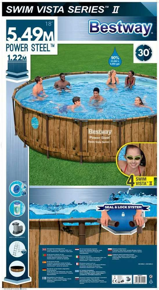 Karkasinis baseinas 549x122 Bestway 56977