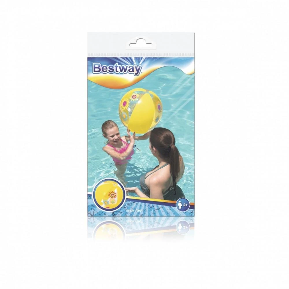 BESTWAY paplūdimio kamuolys 51cm, asort., 31036