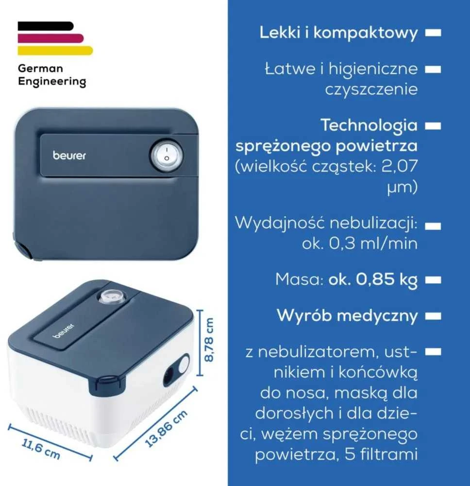 Beurer Beurer IH 16 balta/zila - Inhalators