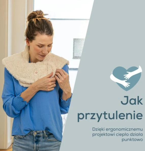 Beurer Šildantis pagalvėlė ant pečių HK165 Huggy kreminės spalvos