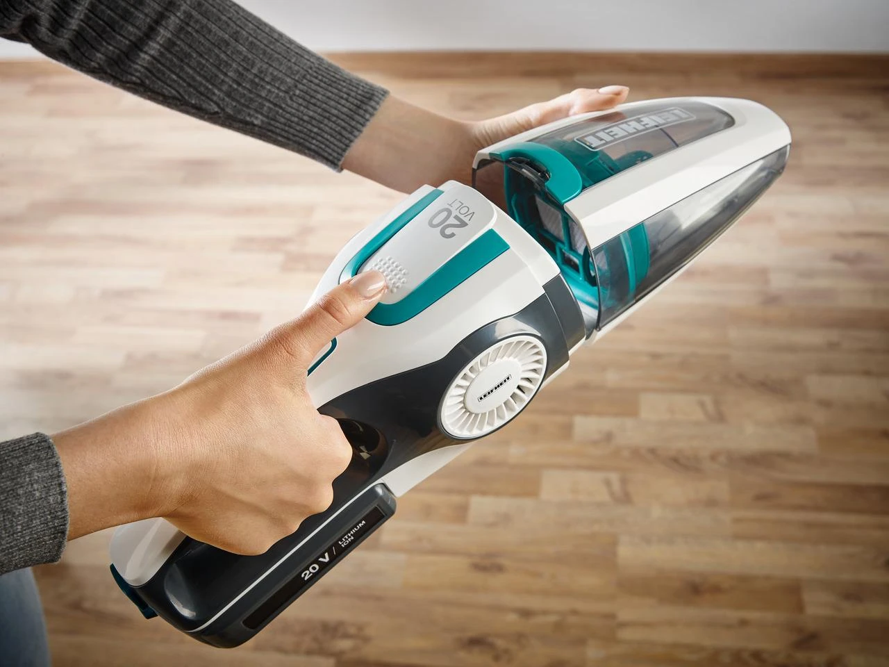 Dulkių siurblys Leifheit PowerVac 2in1 2-in-1 stick vacuum Baterija Dry Cyclonic Bagless Juodas, Mėlyna, Baltas