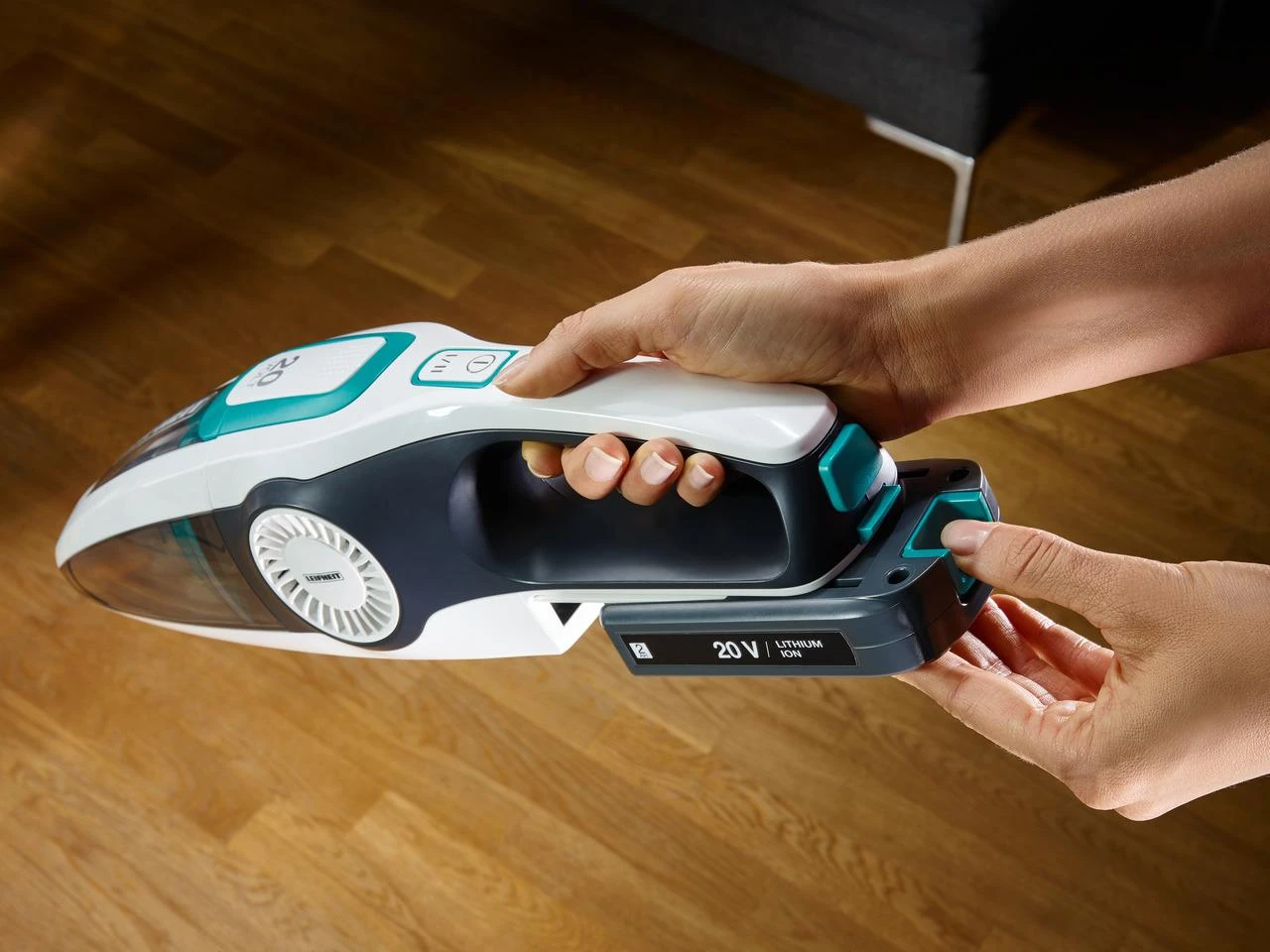 Dulkių siurblys Leifheit PowerVac 2in1 2-in-1 stick vacuum Baterija Dry Cyclonic Bagless Juodas, Mėlyna, Baltas