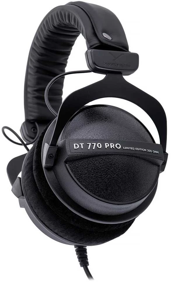 Beyerdynamic dt 770 pro 250 ohm juodas limited edition - ausinės studijinės uždaro tipo