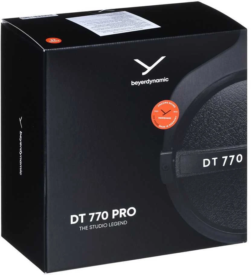 Studijinės ausinės Beyerdynamic DT 770 PRO, 32 omų, Juodos