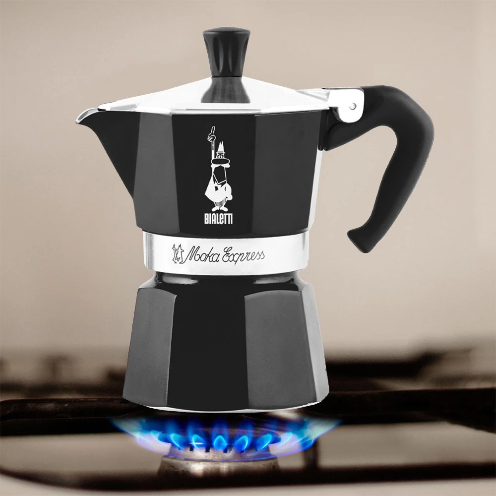 Moka kavinukas Bialetti Moka Express Juodas 3 cups