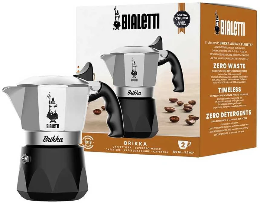 Espresso kavinukas Bialetti Brikka, 2 puodeliams