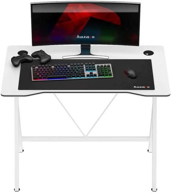 "Huzaro Hero 1.4 Baltas Gaming Desk" žaidimų stalas