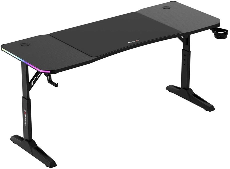 Huzaro Hero 4.6 RGB Juodas Gaming Desk