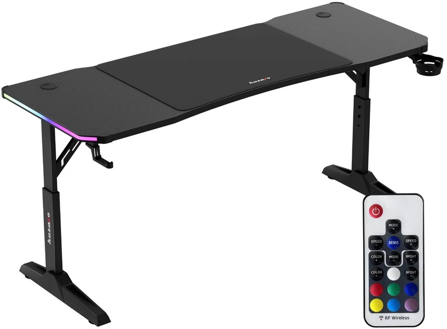 Huzaro Hero 4.6 RGB Juodas Gaming Desk