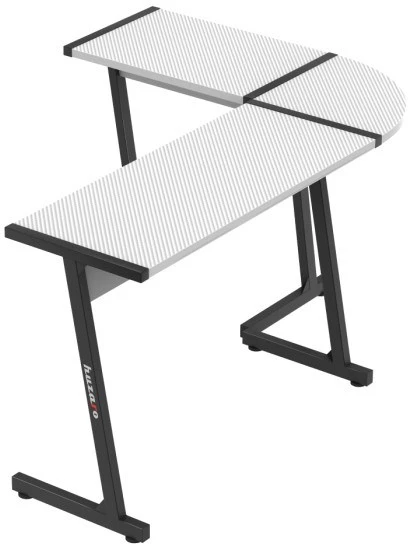 Kampinis žaidimų stalas Huzaro Hero 6.0, Baltos/Juodos spalvos