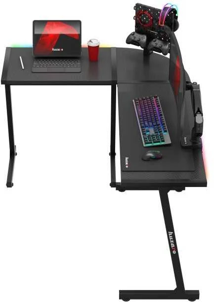 Biurko žaidimams huzaro hero 6.0 juodas rgb