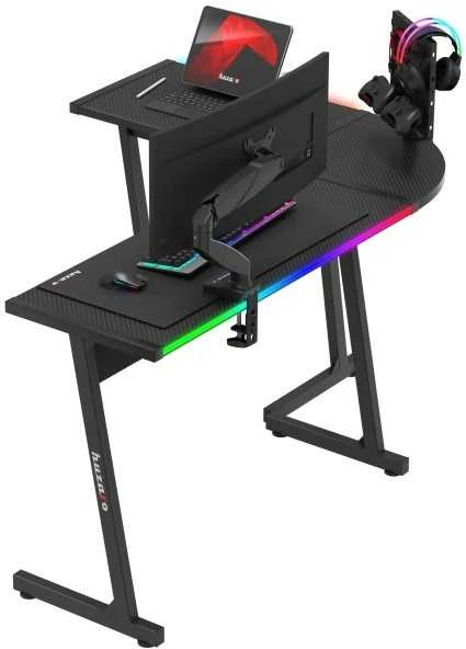 Biurko žaidimams huzaro hero 6.0 juodas rgb