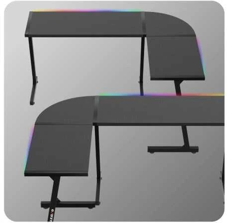 Biurko žaidimams huzaro hero 6.0 juodas rgb