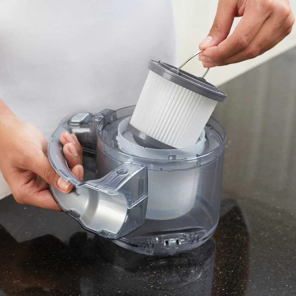 Black & Decker Akumuliatorinis dulkių siurblys pd1820l-qw juodas+decker