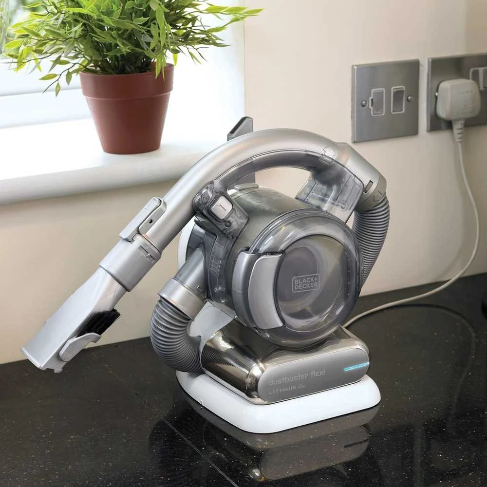 Black & Decker Akumuliatorinis dulkių siurblys pd1820l-qw juodas+decker