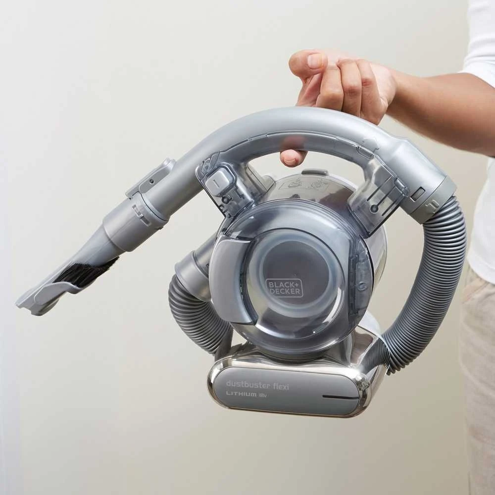 Black & Decker Akumuliatorinis dulkių siurblys pd1820l-qw juodas+decker