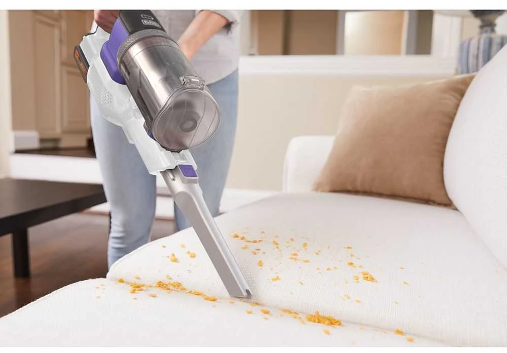 Black & Decker Juodas & Decker BHFEV1825CP lazdinis dulkių siurblys/elektrinė šluota 2 viename lazdinis dulkių siurblys Baterija Dry Bemaišis Baltas 2.5 Ah