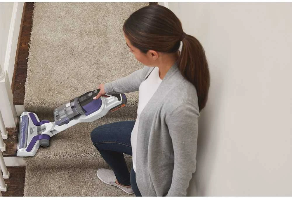 Black & Decker Juodas & Decker BHFEV1825CP lazdinis dulkių siurblys/elektrinė šluota 2 viename lazdinis dulkių siurblys Baterija Dry Bemaišis Baltas 2.5 Ah